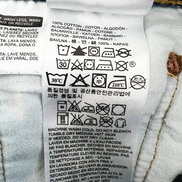 Levi's 501 Jeans Mens 34x30 Button Fly 100% Cotton Straight Leg Medium Wash - Picture 9 of 9